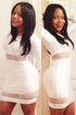 Sexy Goddess Mini Sexy Cocktail Bodycon Dress in White